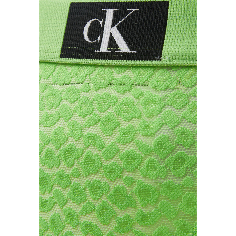 Calvin Klein - 1996 Animal Modern Thong in Lace Green