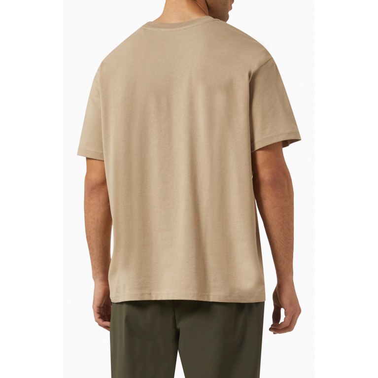 Les Deux - Sporting Goods T-Shirt in Cotton Jersey Neutral
