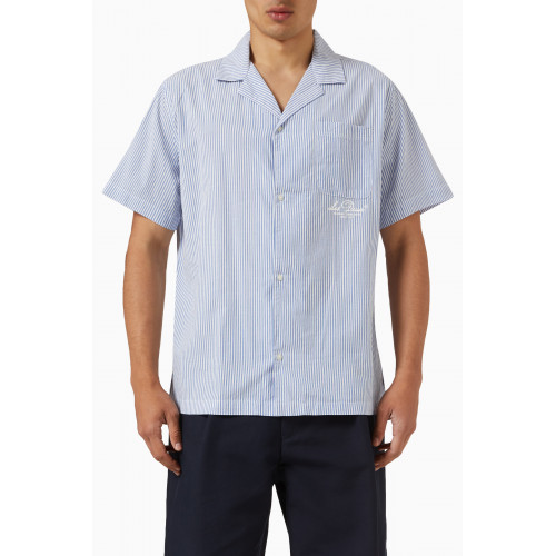 Les Deux - Leland Light Oxford Shirt 3.0 in Cotton Blue