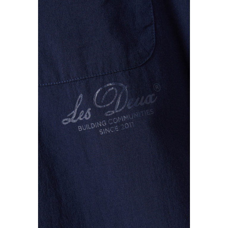 Les Deux - Leland Light Oxford Shirt 3.0 in Cotton Blue
