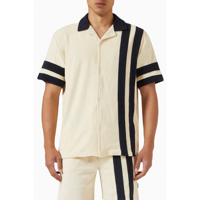 Les Deux - Javier Sport Towel Shirt in Cotton-poly Blend