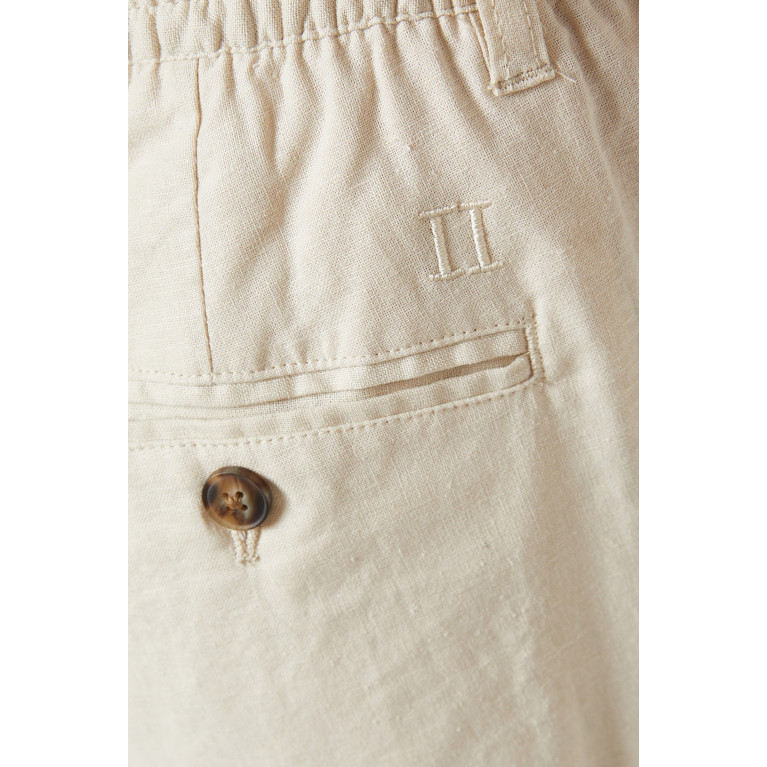 Les Deux - Pino Pants in Cotton-Linen Blend Neutral