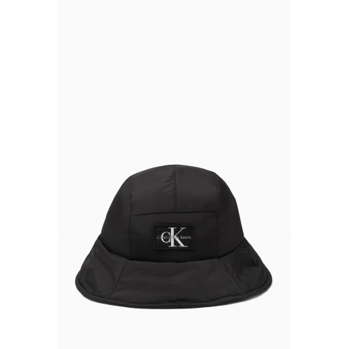 Calvin Klein - Quilted Logo Bucket Hat in Nylon