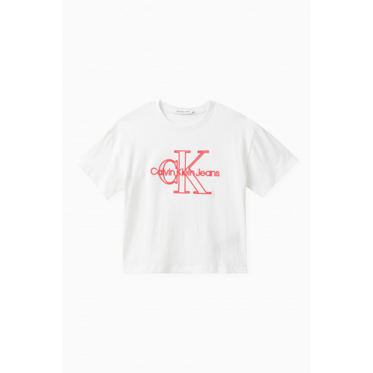 Calvin Klein - Monogram T-shirt in Organic Cotton Blend