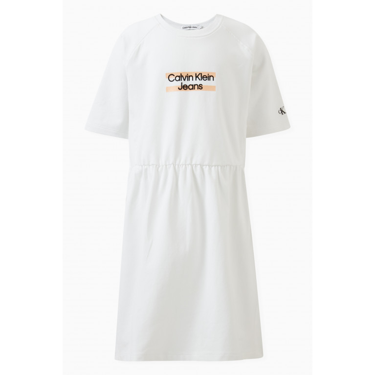 Calvin Klein - Logo Print T-shirt Dress in Cotton