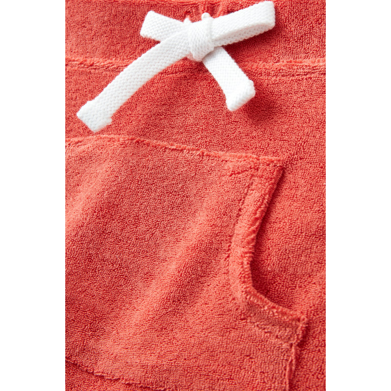 Milk on the Rocks - Ketchup Shorts in Cotton Terry Stretch