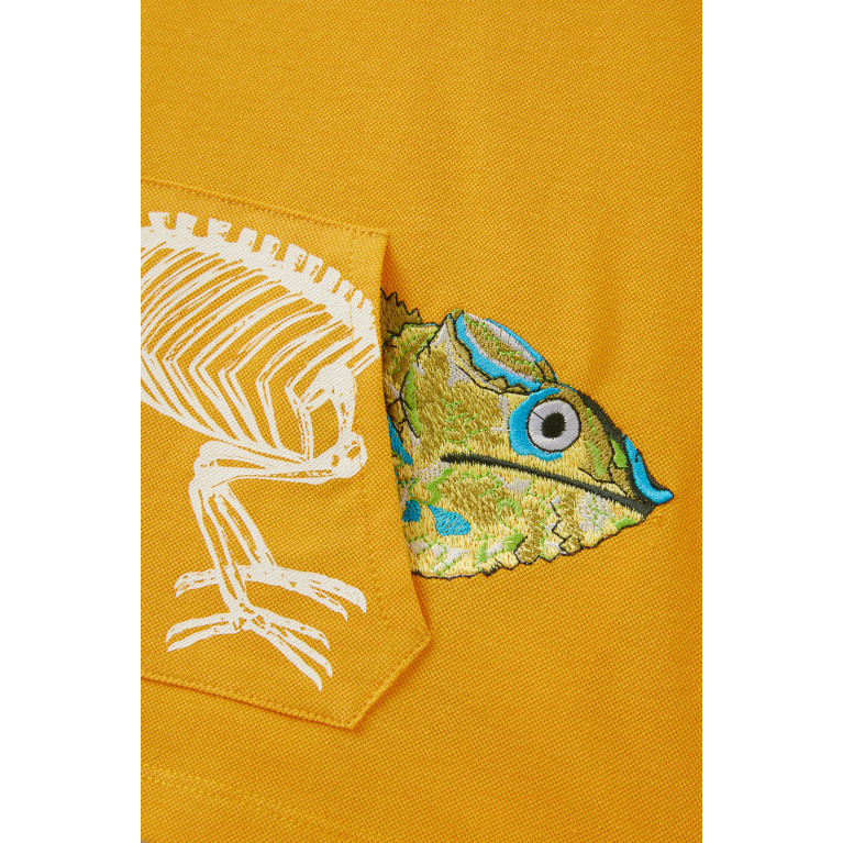 Milk on the Rocks - Animal-embroidered T-shirt in Cotton-blend Multicolour