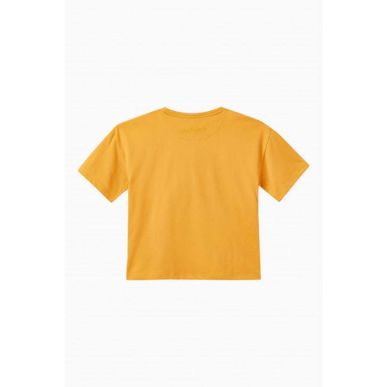 Milk on the Rocks - Veggie Printed T-shirt in Cotton-blend Yellow