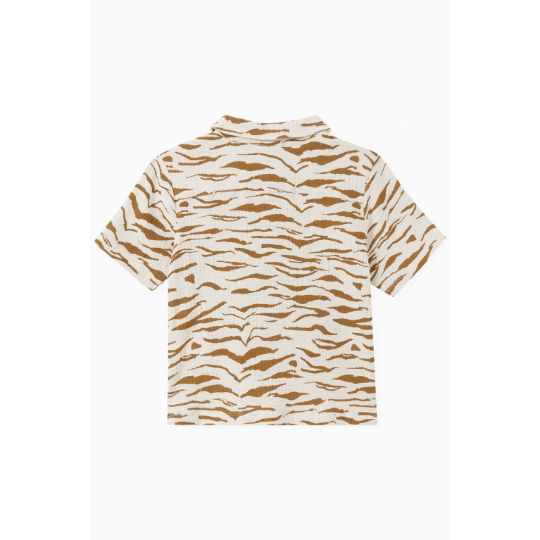 Milk on the Rocks - Tiger Bolt Shirt in Cotton