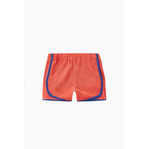 Milk on the Rocks - Saturne Ketchup Shorts in Cotton Terry Stretch