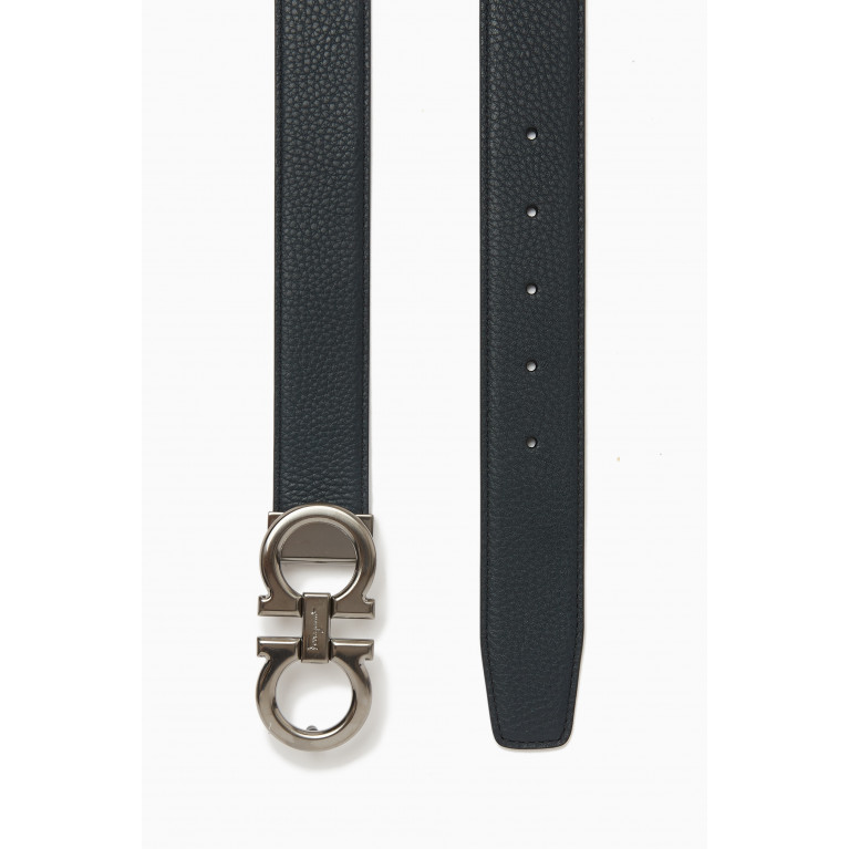 Ferragamo - Gancini Buckle Belt in Calf Leather