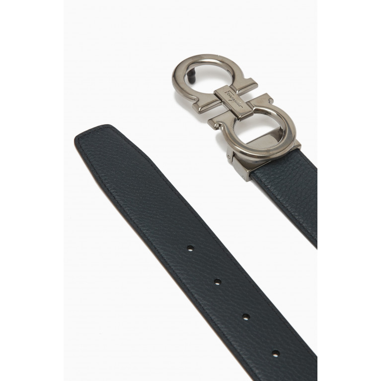 Ferragamo - Gancini Buckle Belt in Calf Leather