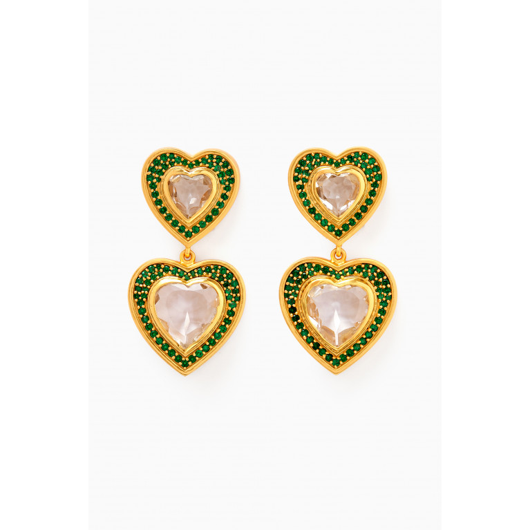 VALÉRE - Diva Drop Earrings in 24kt Gold Plating