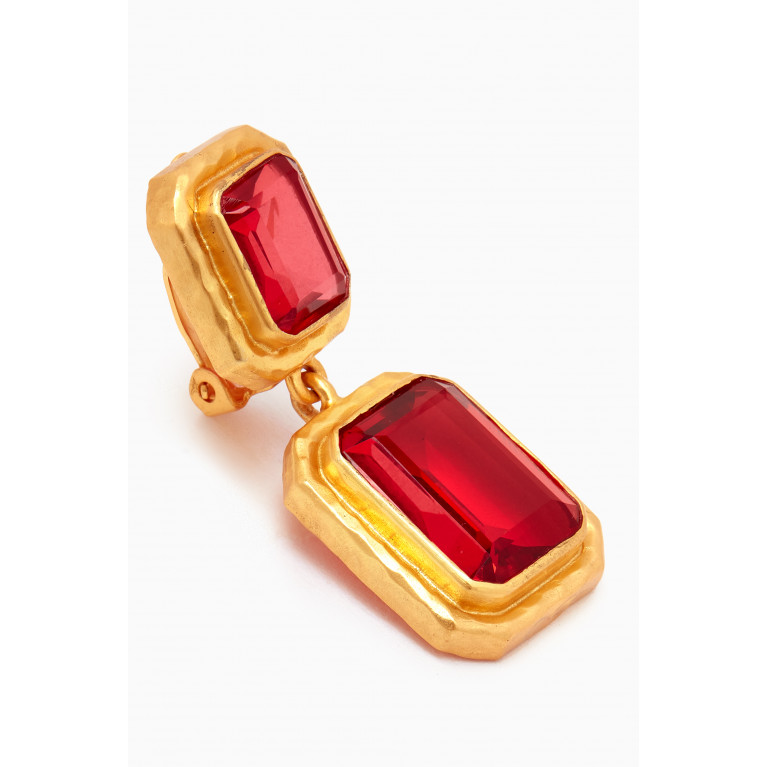 VALÉRE - Fierce Clip-on Earrings in 24kt Yellow Gold-plating