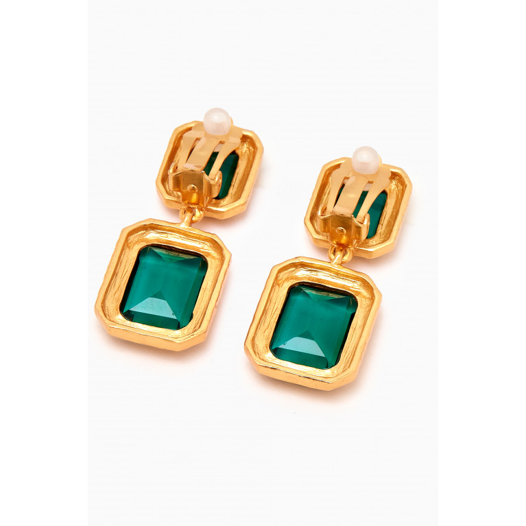 VALÉRE - Fierce Clip-on Earrings in 24kt Gold-plated Metal