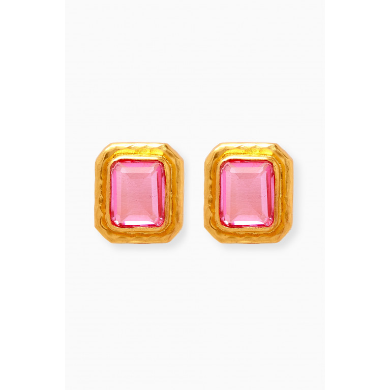 VALÉRE - Scandal Stud Earrings in 24kt Gold-plated Brass