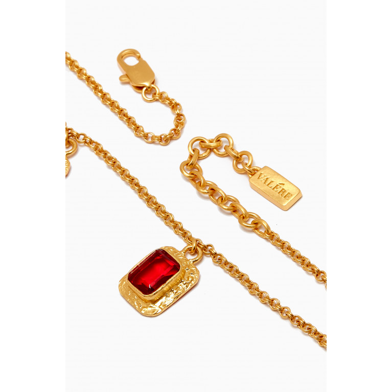 VALÉRE - Bonny Chain Hearts Necklace in 24kt Yellow Gold-plating