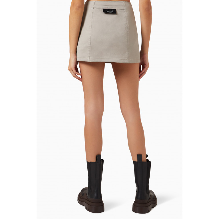 VICTORIA/TOMAS - Reversible Heart Mini Skirt in Cotton