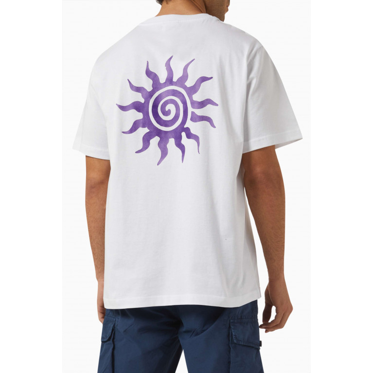 NASS - Nelson Sun Print T-shirt in Cotton Jersey