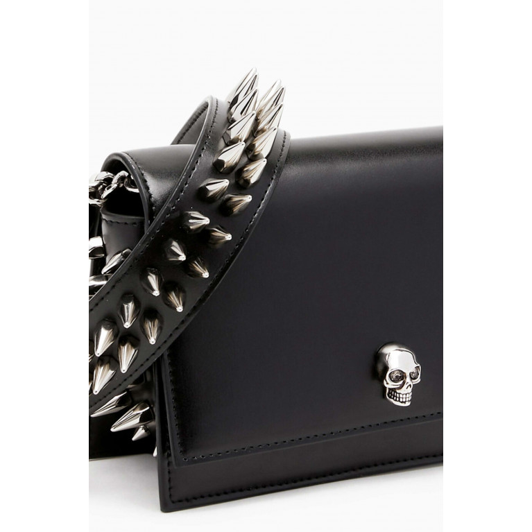 Alexander McQueen - Small Biker Skull Bag in Calfskin Leather