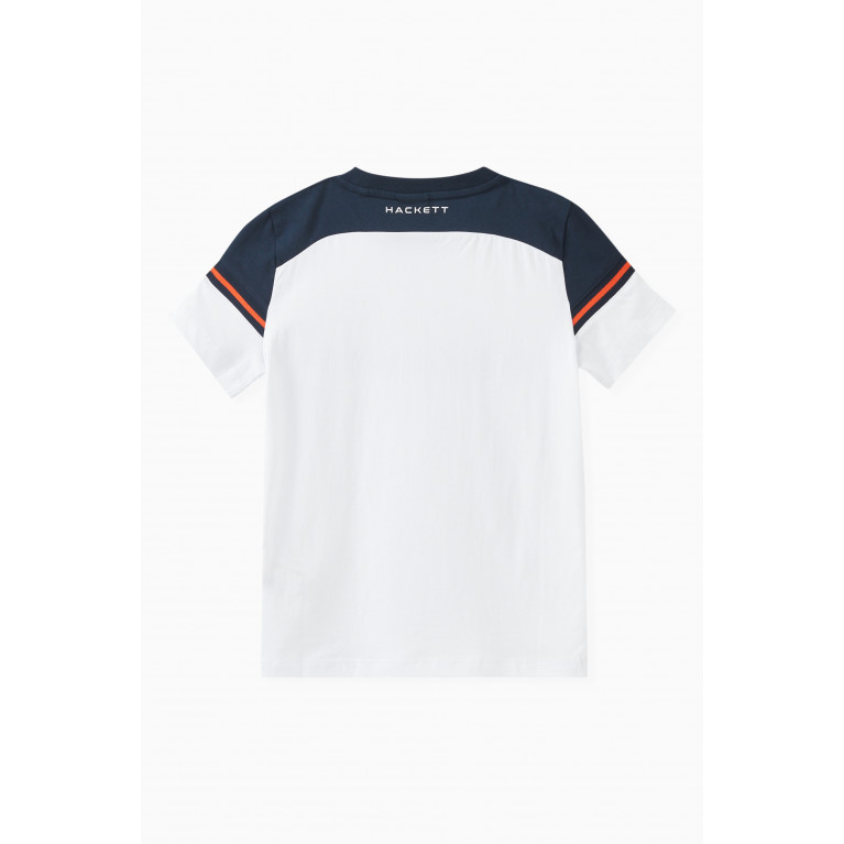 Hackett London - AMR Logo T-shirt in Cotton White