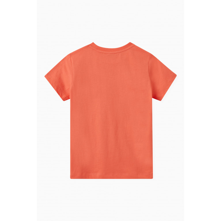 Hackett London - Embossed Logo T-Shirt in Cotton Orange