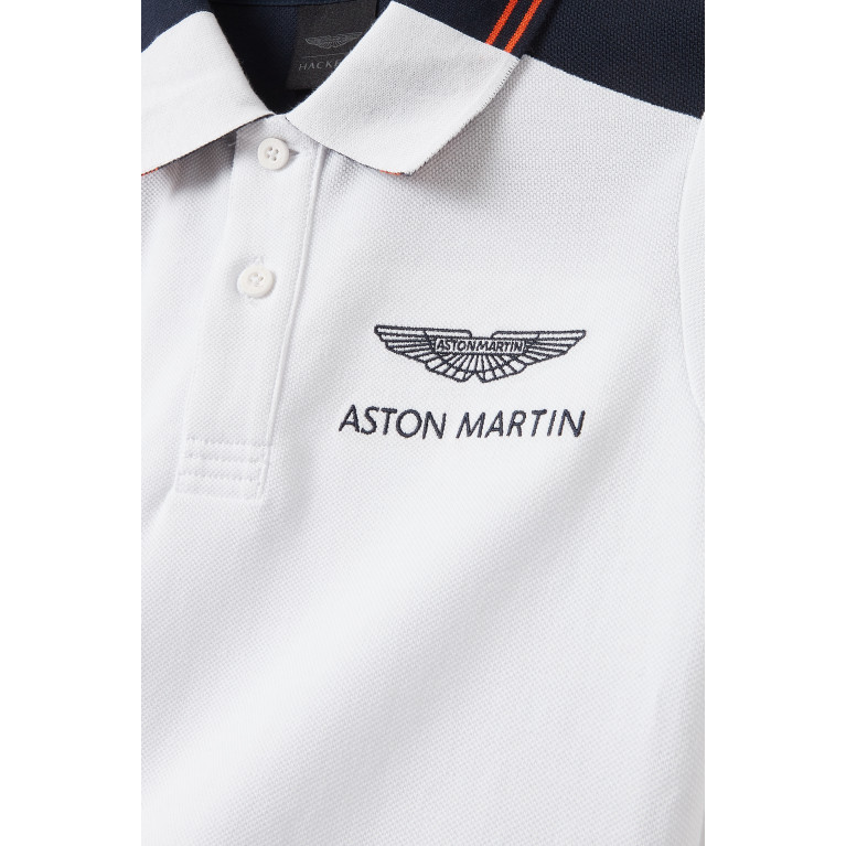 Hackett London - Hackett London - Aston Martin Polo Shirt in Cotton White
