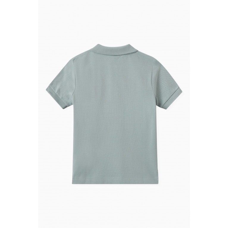 Hackett London - Logo Polo Shirt in Cotton Grey