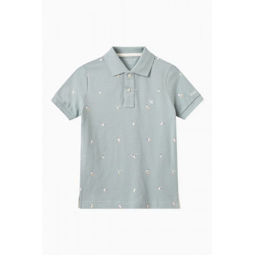 Hackett London - Seagulls Print Polo Shirt in Cotton