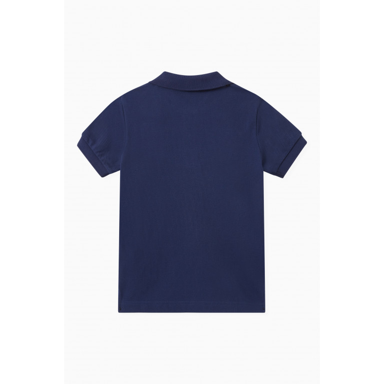Hackett London - Logo Polo Shirt in Cotton Blue