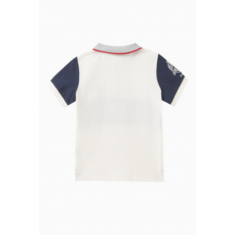 Hackett London - Heritage Panelled Logo Polo Shirt in Cotton