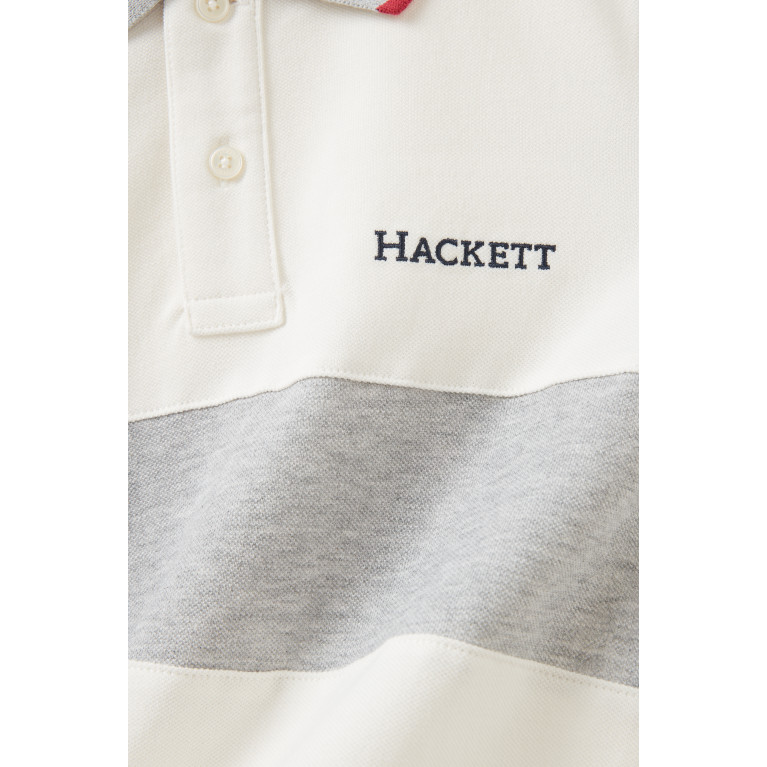 Hackett London - Heritage Panelled Logo Polo Shirt in Cotton