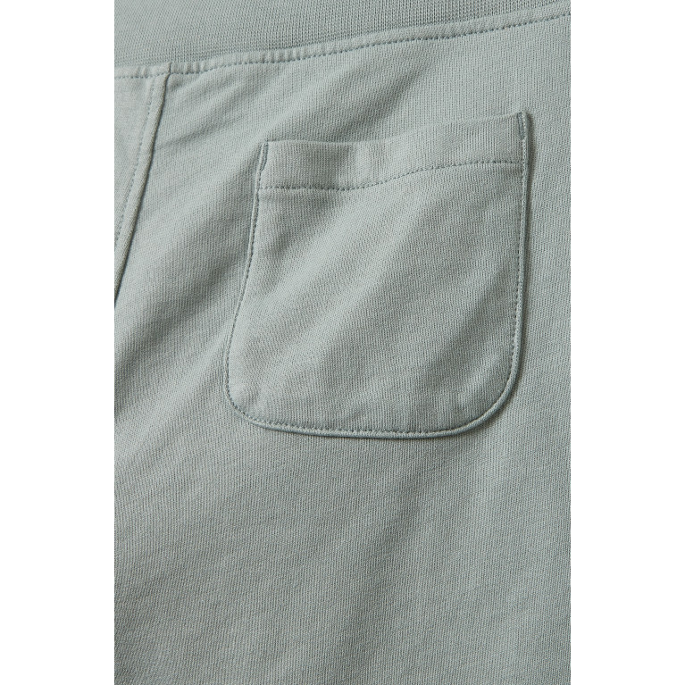 Hackett London - Logo Print Shorts in Cotton Grey