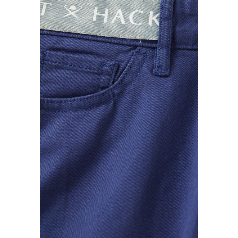 Hackett London - Logo Tape Shorts in Cotton Stretch