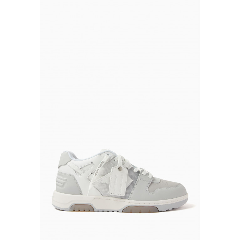 Off-White - Out of Office Gradient Sneakers in Calf Leather Grey