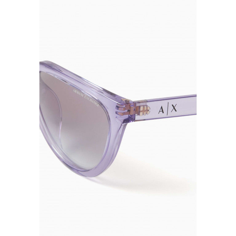 Armani Exchange - Reinvented Classic Cat-eye Sunglasses Purple