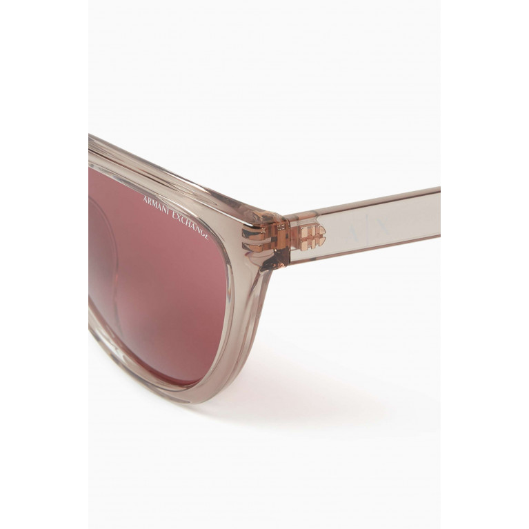 Armani Exchange - Reinvented Classic Cat-eye Sunglasses Brown