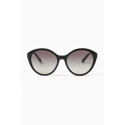 Armani Exchange - Exchange Vibes Round Sunglasses Black