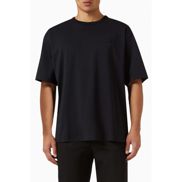 Acne Studios - Exford Face T-shirt in Cotton Black