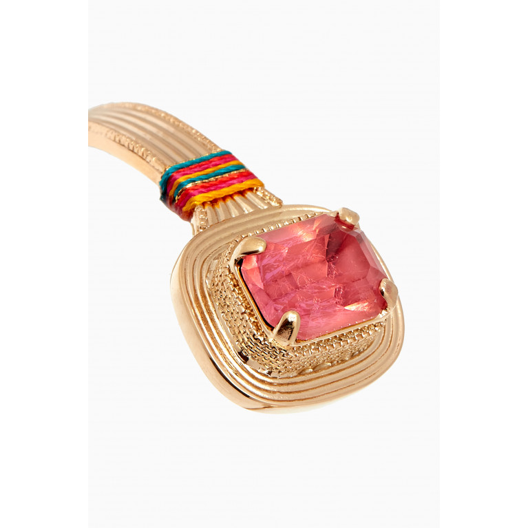 Satellite - Satellite - Sophisticated Prestige Crystal Bracelet in 14kt Gold-plated Metal