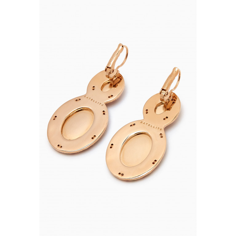 Satellite - Claudia Bead Sleeper Earrings in Gold-plated Metal