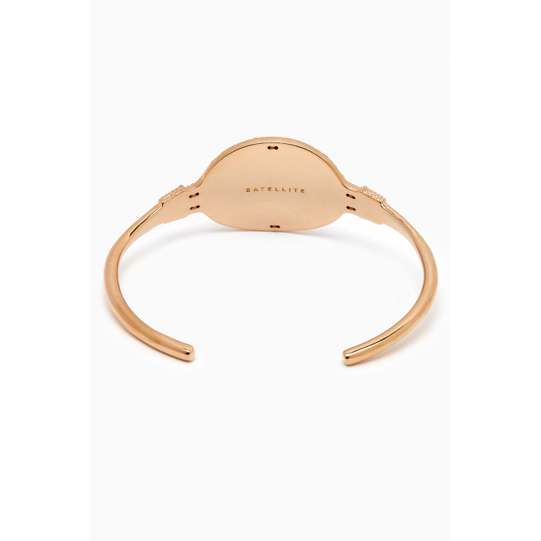 Satellite - Claudia Mother-of-Pearl Bangle in 14kt Gold-plated Metal