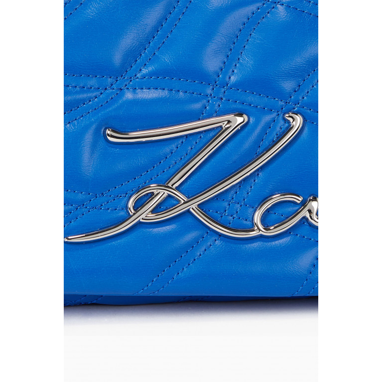 Karl Lagerfeld - K/Signature Shoulder Bag in Quilted Leather