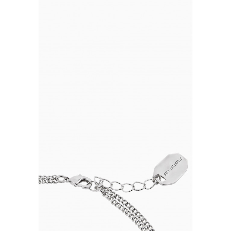 Karl Lagerfeld - K/Monogram Dip Double Necklace in Brass