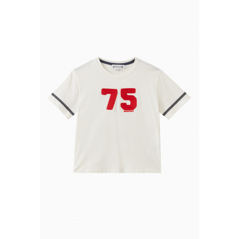 Bonpoint - Number Logo T-shirt in Cotton