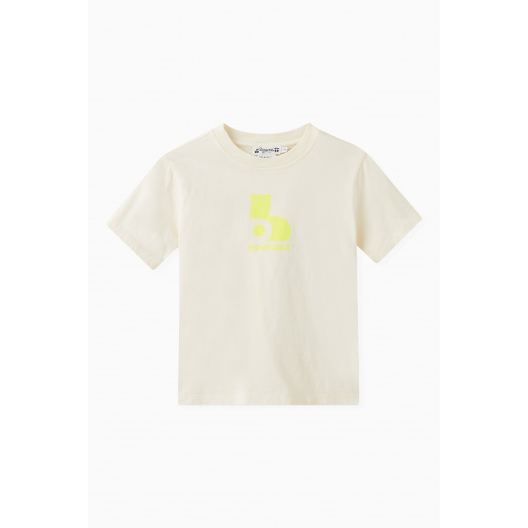 Bonpoint - Logo T-shirt in Cotton White