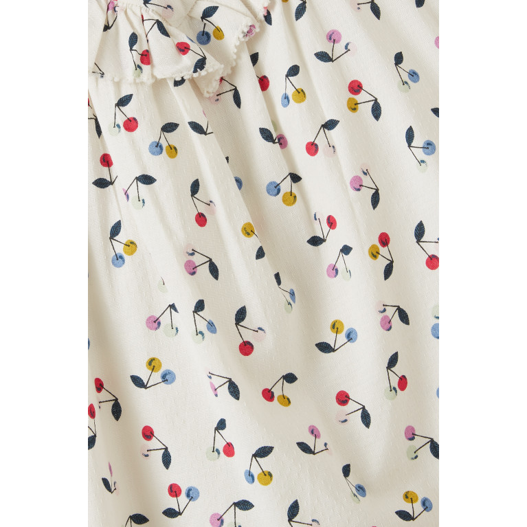 Bonpoint - Falbali Floral Print Dress in Organic Cotton