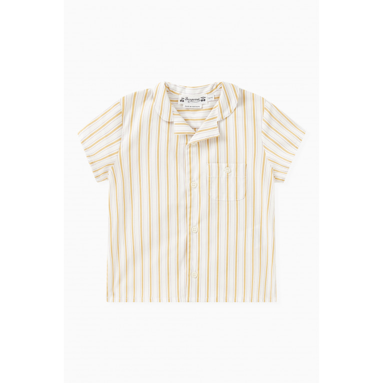 Bonpoint - Gerald Stripes-print Shirt in Cotton