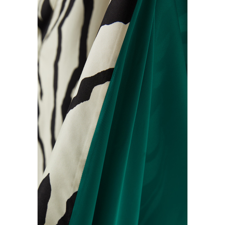Maison Rabih Kayrouz - Zebra Print Tunic Dress in Charmeuse