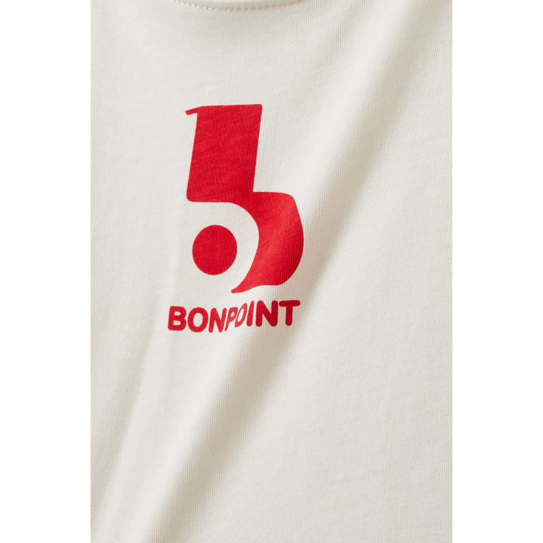 Bonpoint - Cai Logo Print T-shirt in Cotton
